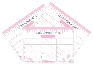 3 Daily Priorities - Paint Splatter