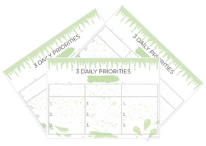3 Daily Priorities - Paint Splatter