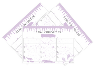 3 Daily Priorities - Paint Splatter
