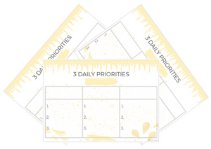 3 Daily Priorities - Paint Splatter