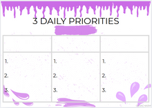 Load image into Gallery viewer, 3 Daily Priorities - Paint Splatter