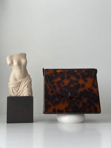 brown tortoise shell pattern acrylic bag