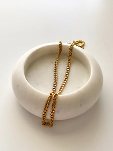 Gold Curb Chain 4mm Width