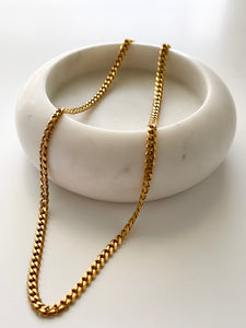 Gold Curb Chain 4mm Width